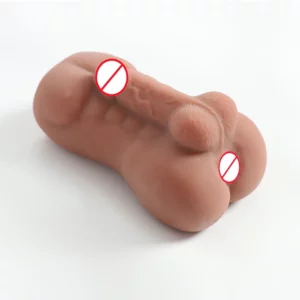 Sex Toy-Pocket Pussy ZB006-0.60 45 Side Top Bottom View