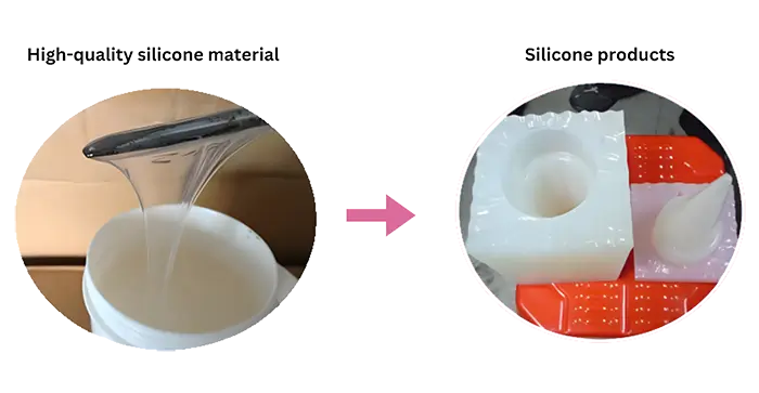 性のおもちゃの作成のためのシリコーンの materil