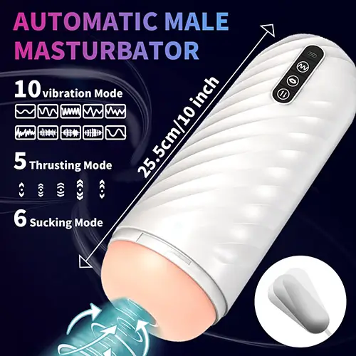 Masturbador masculino automático LX3106 Detalhe 2